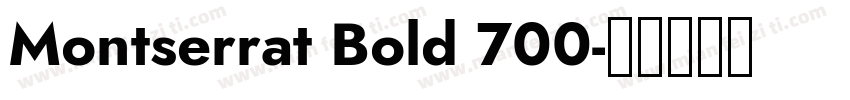 Montserrat Bold 700字体转换
